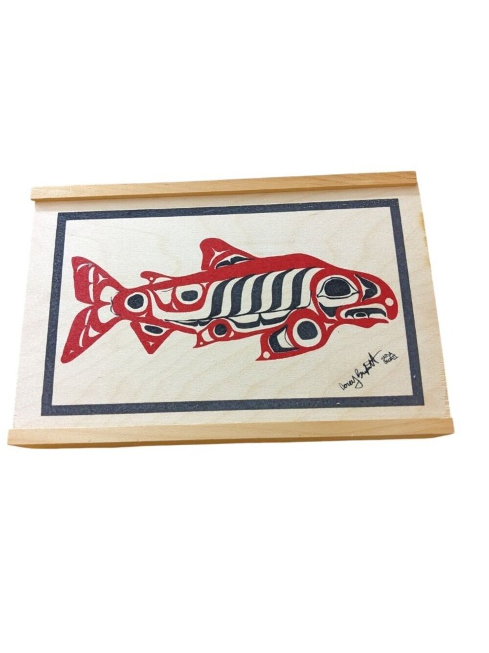 Corey Bulpitt Haida Gwaii Signed Cedar Salmon Box